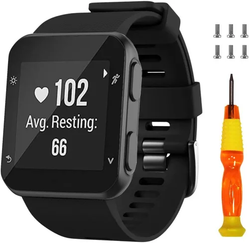 Vista 11 de NotoCity Correa de reloj de repuesto de silicona suave para Garmin Forerunner 35, compatible con Forerunner 35 Smartwatch