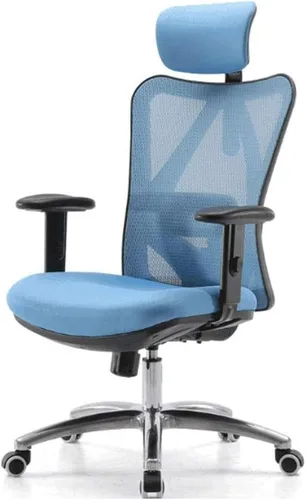 Vista 7 de Silla de oficina ergonómica giratoria ejecutiva multifunción de malla con ajustable (negro)