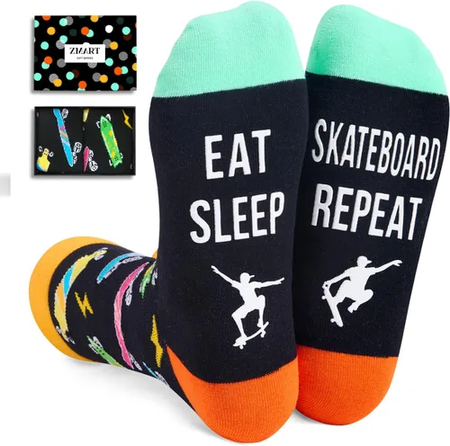 Vista 13 de Zmart Gifts for Sports Lovers - Running Yoga Dance Skater Fishing Gifts, Funny Socks