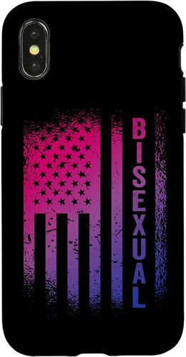 Vista 4 de Funda para iPhone 15 Bisexual Bandera Americana Patriótica Bi Pride 4 de julio