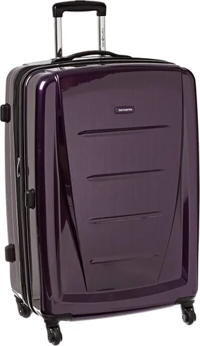 Vista 45 de Samsonite Winfield 2 Equipaje rígido con ruedas giratorias, Carbón vegetal, Grande de 28 pulgadas, a cuadros