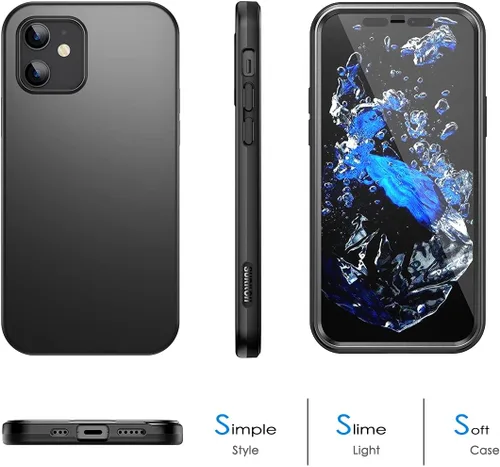 Vista 7 de SURITCH Funda compatible con iPhone 12 Mini 2020, [protector de pantalla integrado], protección de cuerpo completo, a prueba de golpes, resistente