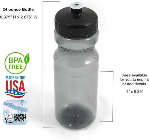 Vista 2 de Rolling Sands - Botellas de agua de carbón de 24 onzas sin BPA, paquete de 3, fabricadas en Estados Unidos