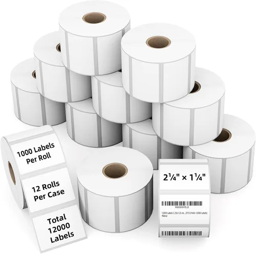 Vista 8 de Rollos de etiquetas de código de barras térmicas directas de 2 x 1 pulgadas a prueba de 3 pruebas para Zebra LP2824 ZD411 ZD410 ZD421 ZD420 GK420D