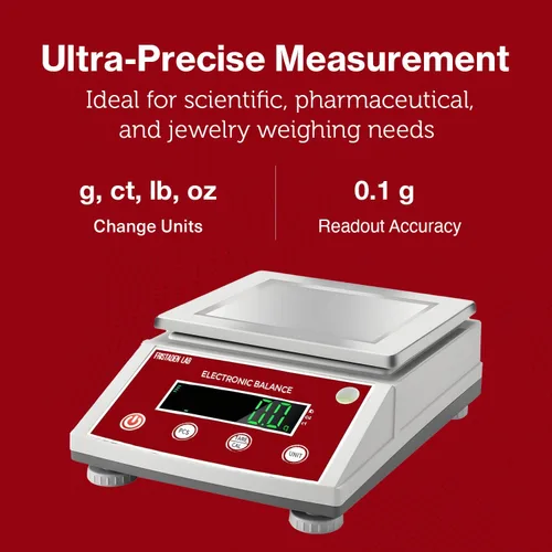 Vista 3 de Fristaden Lab Escala Serie HTP (22.0 lbs x 0.00 oz (Certificado de Calibración))