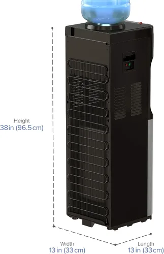 Vista 4 de Brio Essential Series - Dispensador de enfriador de agua de carga superior, dispensador de tres temperaturas, bloqueo de seguridad para niños