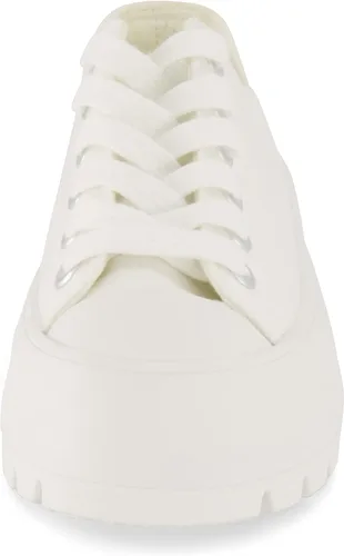 Vista 3 de CUSHIONAIRE Vasco Low Top - Tenis de lona para mujer + espuma viscoelástica, Negro