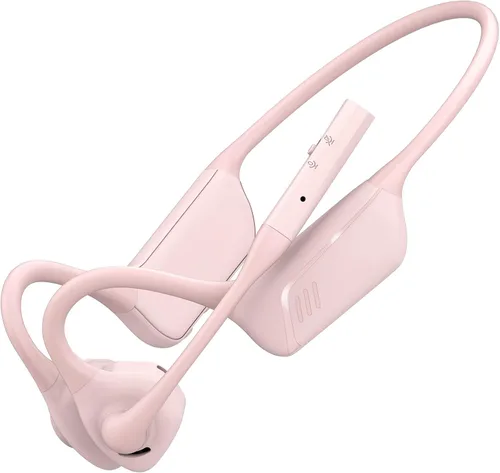 Vista 9 de Smof Auriculares de oreja abierta con micrófono, auriculares inalámbricos aptX-LL Bluetooth, auriculares para conductor de camión con micrófono