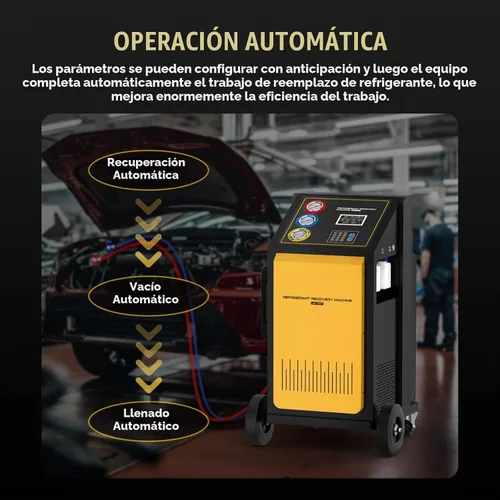 Vista 3 de LM707 Máquina automática de recarga de recuperación de CA, tanque interno de 26.5 lbs y escala de alta precisión incorporada (± 0.35 oz)