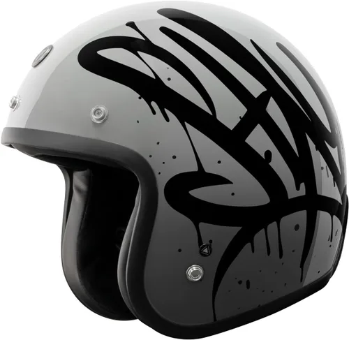 Vista 13 de TORC T50/Del Mar Casco de Motocicleta con Cara Abierta 3/4 con Gráficos