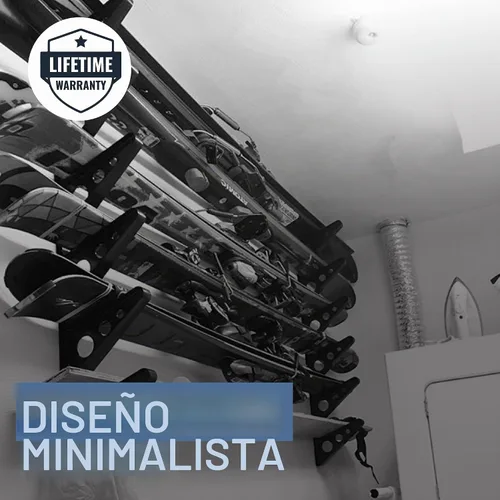 Vista 2 de StoreYourBoard Estante de almacenamiento de plástico ABS para esquí
