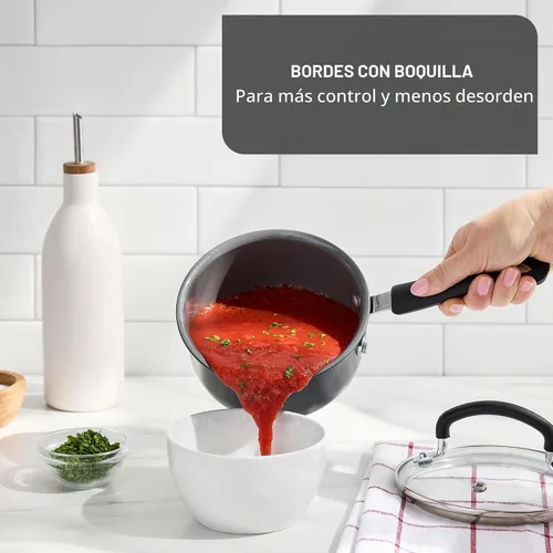 Vista 6 de T-fal Juego de utensilios de cocina antiadherentes de cerámica, 8 piezas