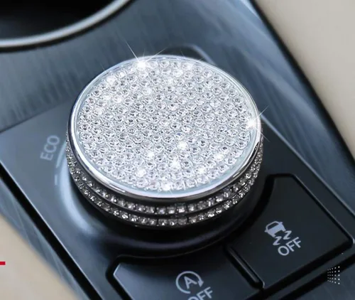 Vista 2 de Accesorios brillantes para el interior del automóvil para Lexus GS300 2012-2018 con perilla de modo de conducción (plata, GS 2012-2018)