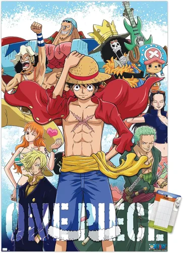 Vista 10 de Trends International One Piece - Póster de pared de tripulación, 22.4 pulgadas de largo x 14.7 pulgadas, versión enmarcada de madera de granero