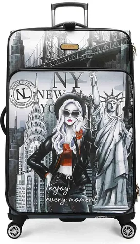 Vista 2 de Nicole Lee Impreso de viaje de moda de 20 pulgadas para equipaje de transporte