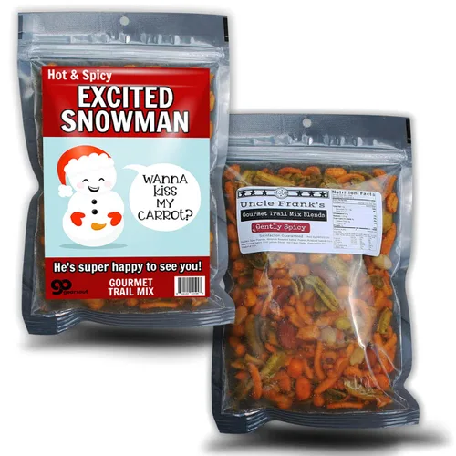 Vista 3 de Kiss My Carrot Trail Mix – Regalos traviesos de broma para mujeres – Divertidos regalos de muñeco de nieve para adultos – Regalo de comida picante