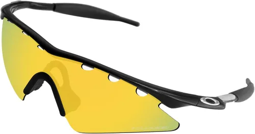 Vista 2 de BroLizard - Lente polarizada de repuesto para gafas de sol Oakley M Frame Sweep ventiladas, dorado
