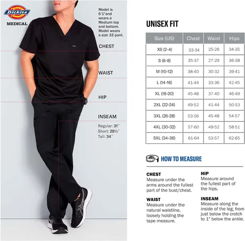 Vista 7 de Dickies EDS - Abrigos profesionales de laboratorio para hombres y mujeres 40 pulgadas 83403