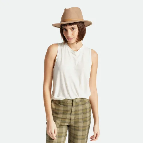 Vista 6 de Brixton Messer - Sombrero de fieltro de borde medio para hombre Negro