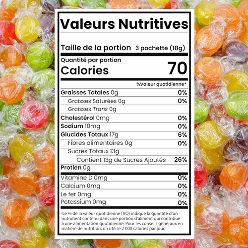 Vista 2 de Caramelos duros surtidos de botones de frutas – 5 libras aproximadamente 400 piezas de dulces surtidos – Caramelos navideños a la antigua moda