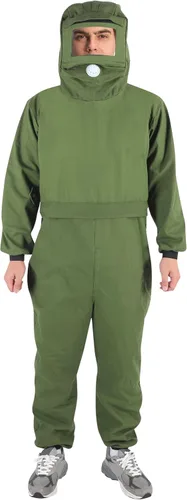 Vista 8 de ZASCHMOY - Traje de chorro de arena con capucha protectora para construcción naval de hierro fundido