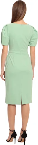 Vista 3 de Maggy London Vestido de crepé de manga corta para mujer