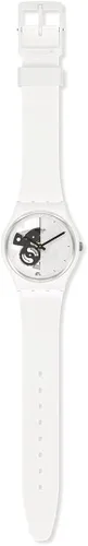 Vista 2 de Swatch Live Time White Quartz White Skeleton Dial Ladies Watch SO31W101