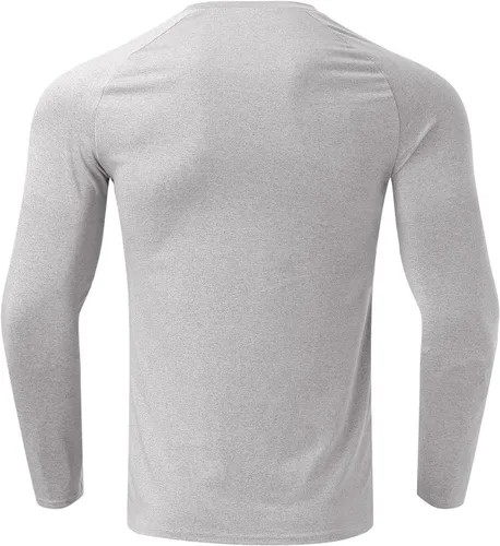 Vista 58 de Camisas de compresión atléticas de manga larga para hombre, capa base, camisa de entrenamiento atlético, camisas de compresión, camisetas deportivas