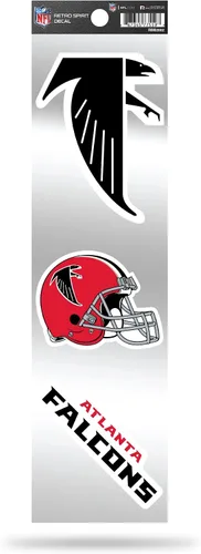Vista 15 de Rico Industries Juego de calcomanías retro de fútbol americano de la NFL