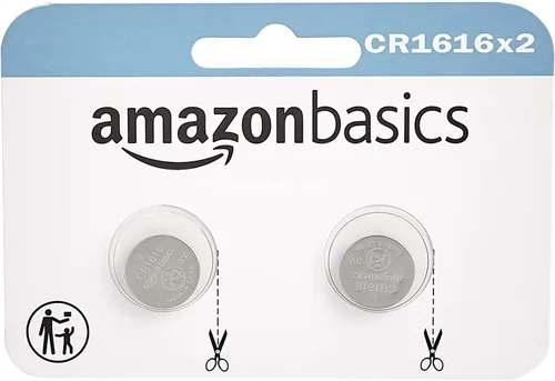 Vista 6 de Amazon Basics Paquete de 2 pilas de litio CR2025, 3 voltios, potencia de larga duración, sin mercurio