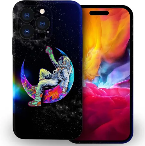 Vista 35 de ZHEGAILIAN Funda compatible con iPhone 11 Pro, funda de planeta astronauta para iPhone 11 Pro, funda suave de TPU con proceso de impresión 3D