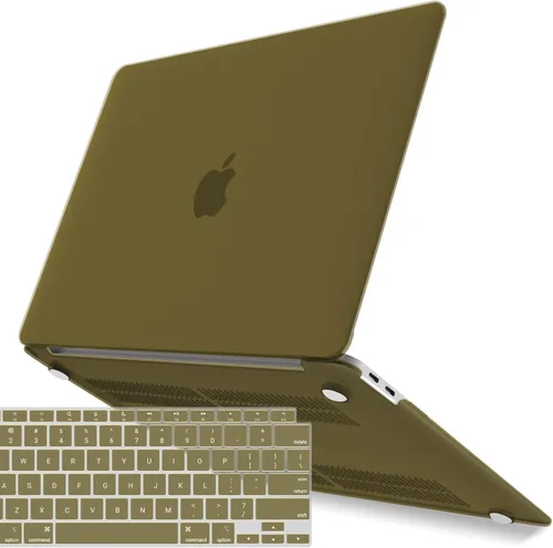 Vista 33 de IBENZER Compatible con Nuevo MacBook Air de 13 pulgadas Funda 2022 2021 2020 M1 A2337 A2179 A1932, Carcasa Rígida de Plástico con Cubierta de azul