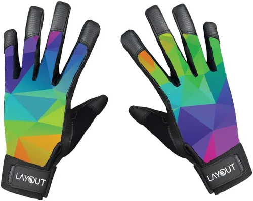 Vista 4 de Guantes para frisbee Layout Ultimate - ¡Agarre y fricción máximos para mejorar tu juego! Perfectos para Ultimate, DG y todos los deportes de disco!