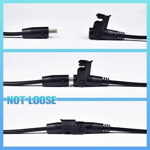 Vista 3 de Sopito Cable de extensión de repuesto para sillón reclinable de 6.6 pies (6.6 ft) para silla elevadora o sillón reclinable, cable de alimentación