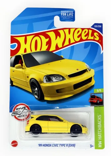 Vista 2 de Hot Wheels Honda Civic Type R [EK9] 2022 - Honda Civic Type R [EK9] - Hatchback - Amarillo