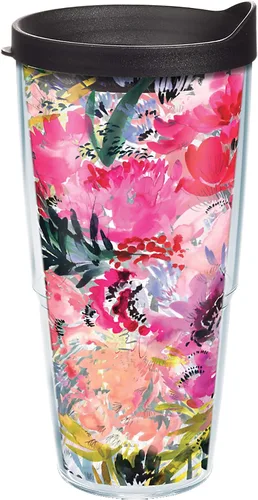 Vista 16 de Tervis Kelly Ventura - Colección Floral hecha en Estados Unidos Vaso aislado de doble pared para viajes mantiene las bebidas frías y calientes, 24