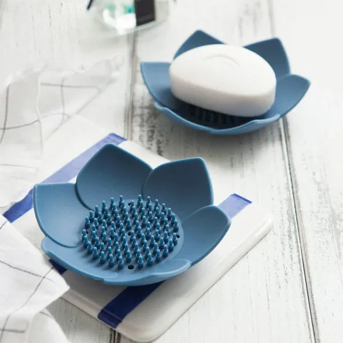 Vista 4 de Jaboneras con drenaje, soporte para jabón de barra de baño para ducha, bandeja de jabón para fregadero de cocina, protector de jabón