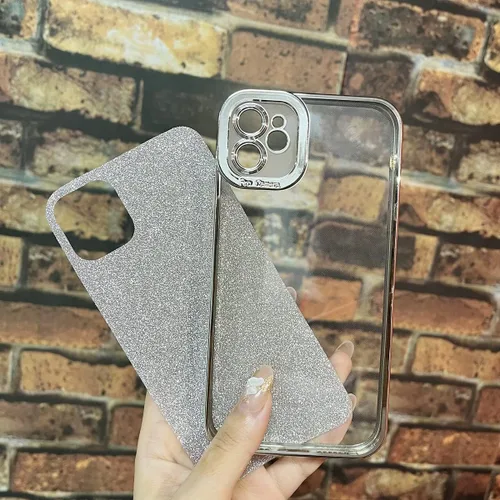 Vista 20 de Funda compatible con iPhone 11 Pro con purpurina, de lujo, linda, flexible, cubierta chapada, protección de cámara, a prueba de golpes, funda
