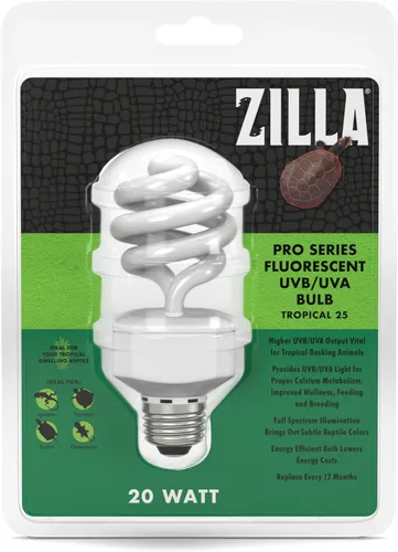 Vista 4 de Zilla Bombilla fluorescente tropical de 20 vatios, color blanco