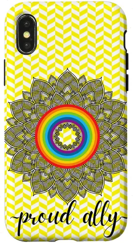 Vista 5 de Proud Ally LGBTQIA Gay Pride Month Celebration Case for iPhone 16