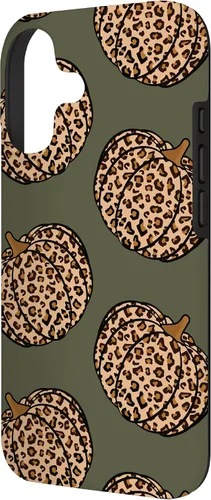 Vista 2 de Leopard Pumpkin Fall Autumn Olive Green Case for iPhone 17