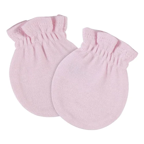 Vista 3 de Gerber Paquete de 8 y 12 manoplas antiarañazos para niñas, Rosa gris multicolor