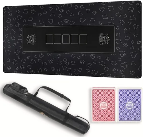 Vista 14 de GUTSHOT Alfombrilla de Póquer Plegable de Calidad de Casino Paño de Mesa de Póquer Resistente al Agua, Multi-Spandex Suave Juego Impermeable