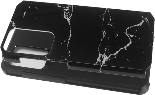 Vista 2 de Para Samsung Galaxy A52 5G (SM-A526) - Funda para teléfono con imagen - AD1 mármol negro