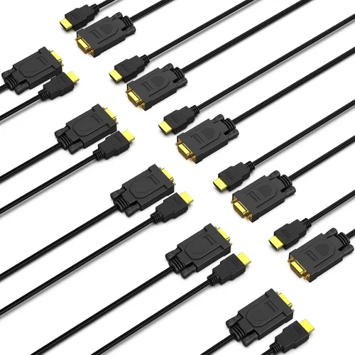Vista 12 de BENFEI - Cable HDMI a VGA de 3 pies, cable unidireccional HDMI (fuente) a VGA (pantalla) (macho a macho) compatible con computadora, computadora