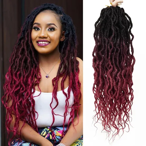 Vista 33 de Rizos de cabello sintético tejido en crochet de 16 pulgadas, 8 paquetes, Rizos de cabello tejido en crochet pre-enlazados con extremos rizados