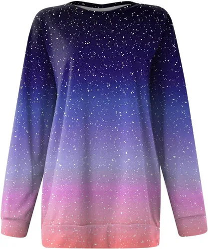 Vista 2 de Sudadera con capucha para mujer, con bloques de color, manga larga, cuello redondo, casual, cómoda, holgada, ligera