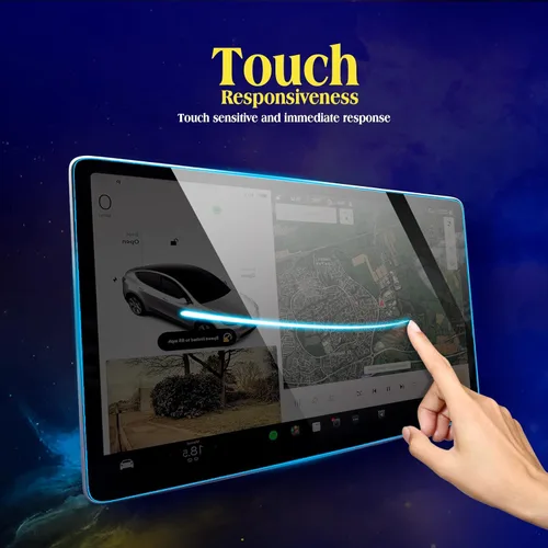 Vista 6 de 2025 Por*sche Cayenne Protector de pantalla de vidrio templado es una sola pieza para 2024 2025 Por*sche Cayenne Accesorios Coupe 12.3 pulgadas