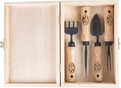 Vista 2 de DeWit - Kit de herramientas para bonsái en caja de madera