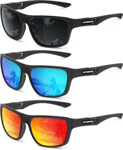 Vista 16 de KALIYADI Gafas de sol polarizadas para hombre y mujer: gafas de sol con UV400 para conducir, correr, ciclismo